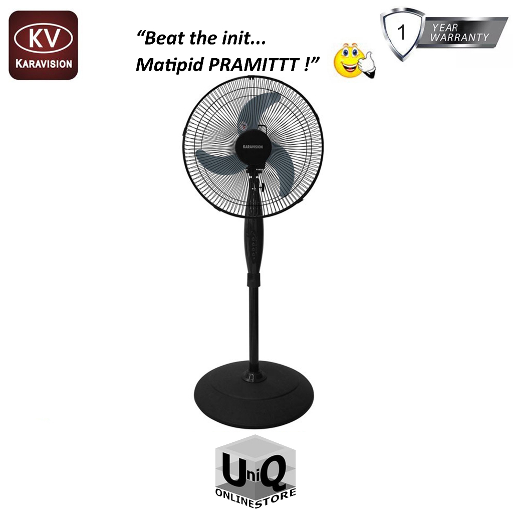 Karavision 16" Stand Inverter Fan w/ Panel & Banana Blade KVDCSF1625