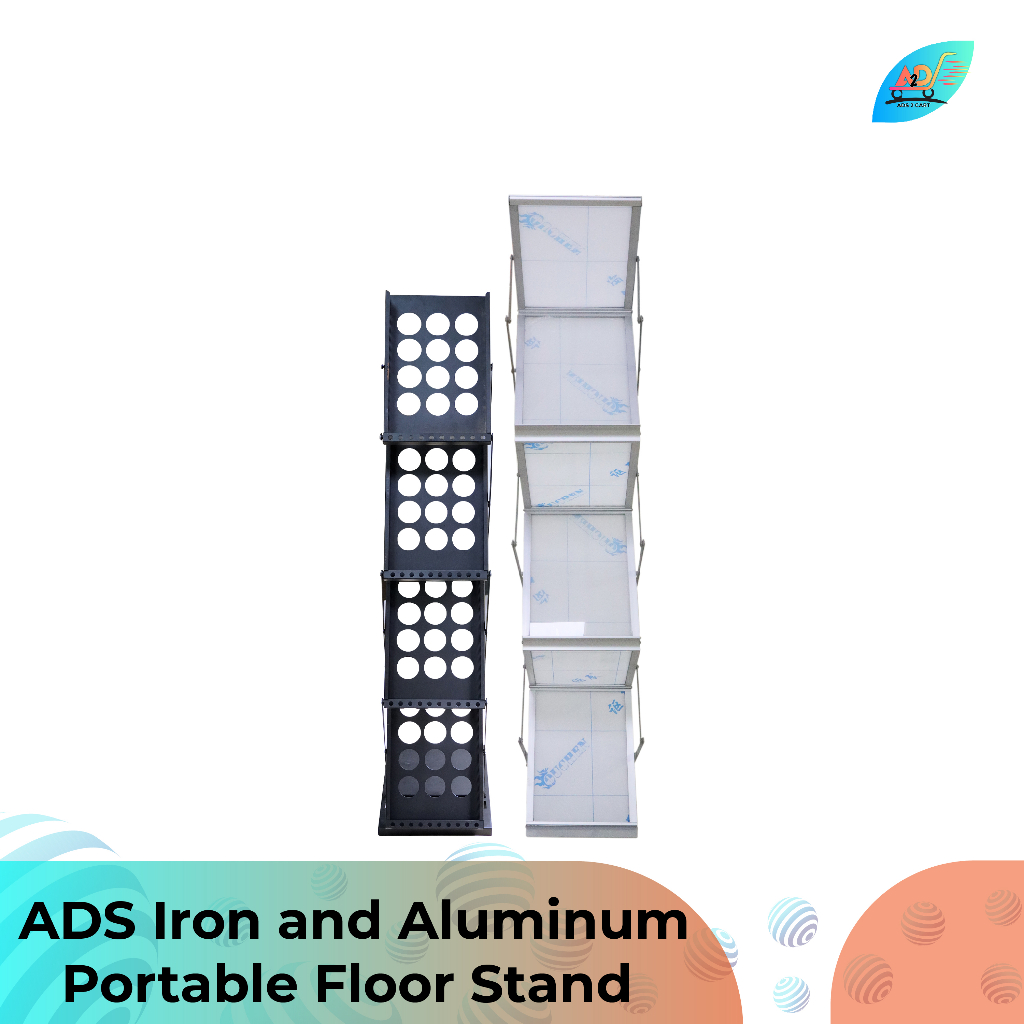 ADS Brochure Data Rack | Foldable Magazine Rack| Exhibit Stand ...