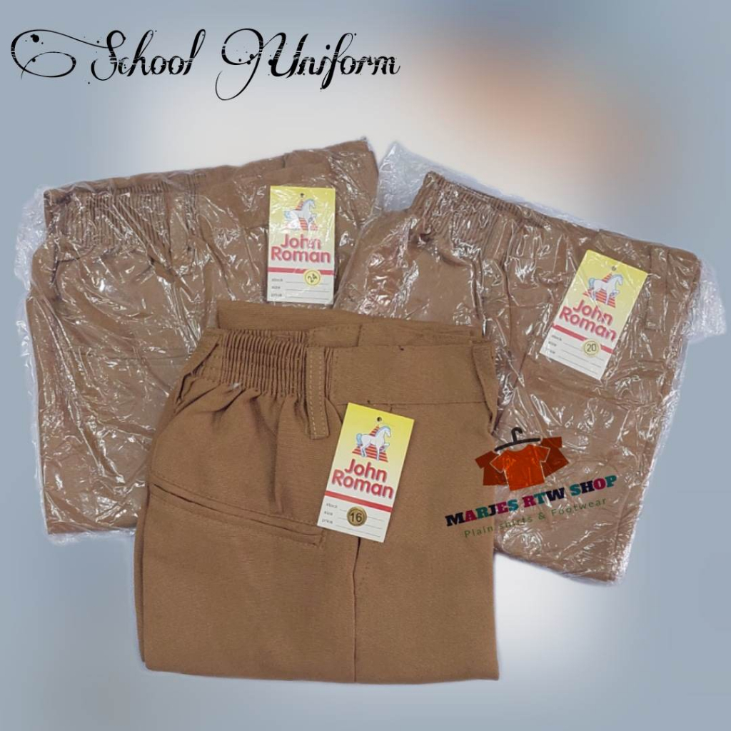 School Uniform KHAKI Pants (Katrina) | Shopee Philippines