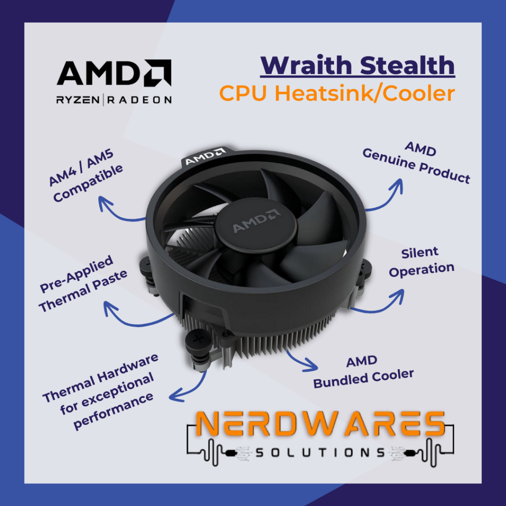 AMD Wraith Stealth Cooler AM4 Socket CPU Heatsink Fan | Shopee Philippines