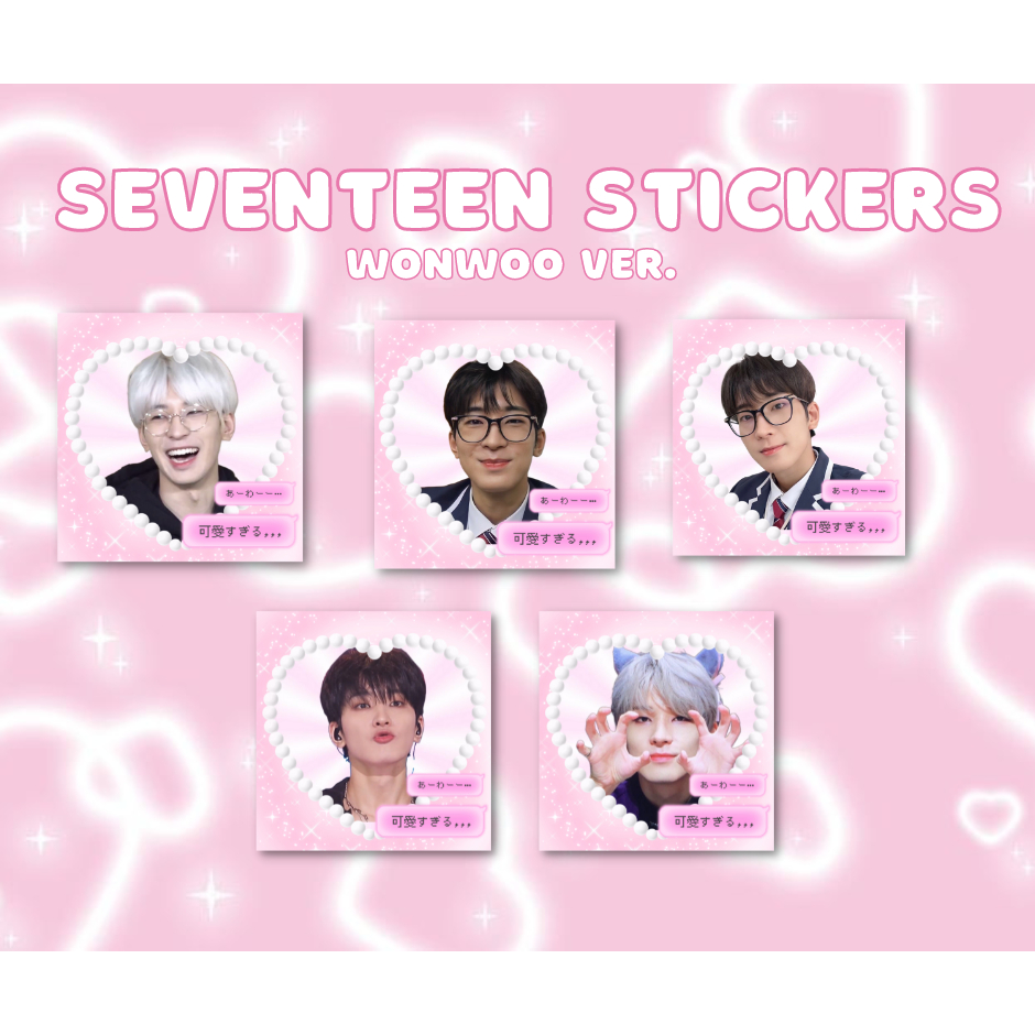 seventeen wonwoo mail / prikula stickers [READ DESCRIPTION] | Shopee ...
