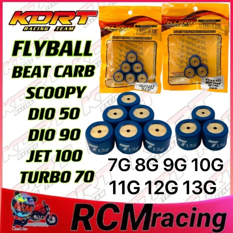 FLYBALL SET KDRT FOR BEAT CARB SCOOPY DIO 50 DIO 90 JET 100 TURBO 70 7G ...
