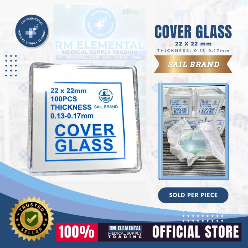 Cover Glass 22mm x 22mm SAIL BRAND Sold per PIECE | Shopee Philippines