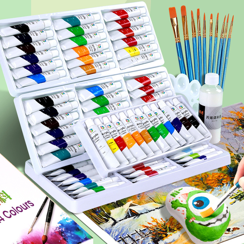 Acrylic Paint 12/18/24/36 Colors canvas painting Watercolor Pigments