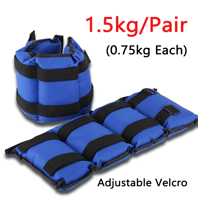 (Pair) Set Leg Ankle Weights 1~6KG Wrist Iron For Adjustable Strength ...