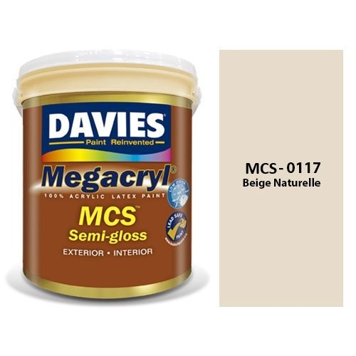Davies Megacryl Semi-gloss MCS-0117 Beige Naturelle - 4Liters | Shopee ...