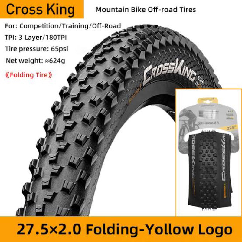 Continental XC tires RACE KING / CROSS KING 27.5 and 29er Tubeless