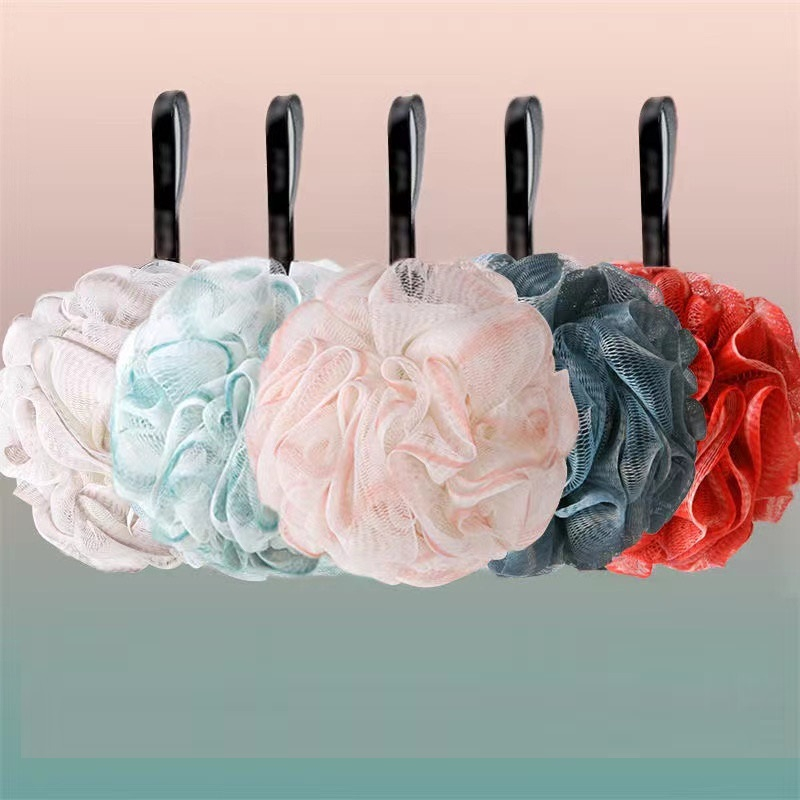 PinSan High Quality Bath Ball Flower Rub Body Scrub mesh loofah body ...