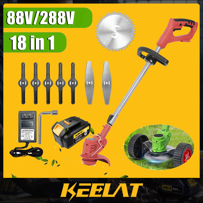 KEELAT 12V/88V/288V Grass Trimmer Cordless Lawn Mower Garden tool