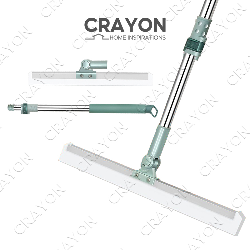 Magic Broom Silicone Broom Floor Squeegee with Adjustable Long Handle