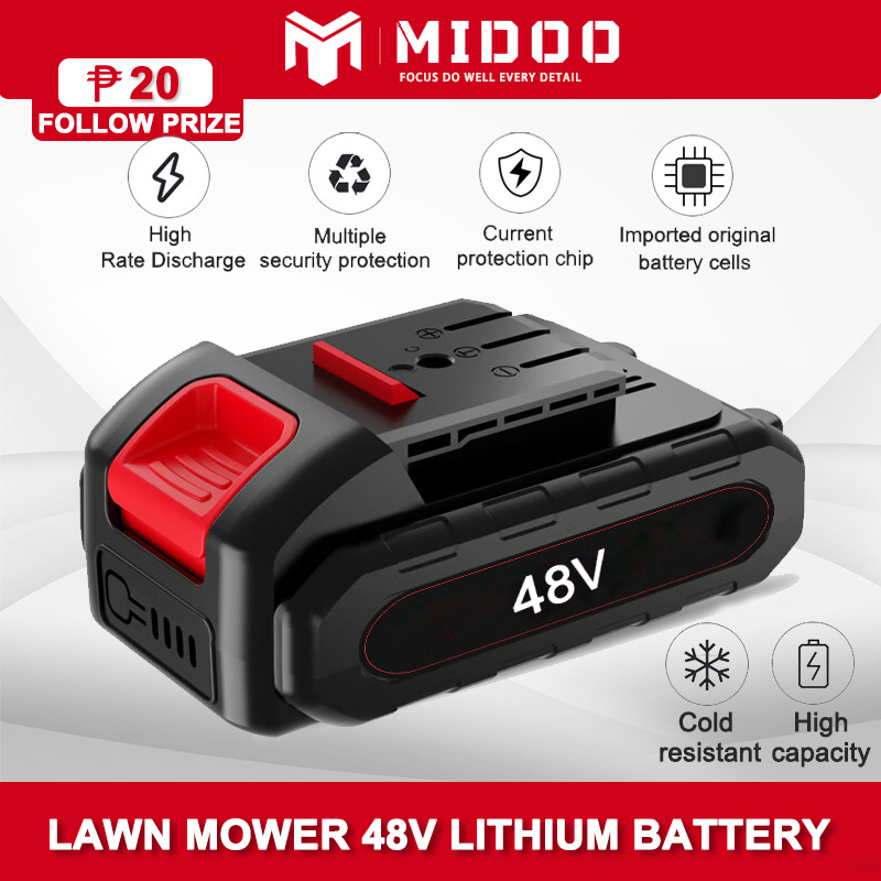 Midoo Cordless Lawn Mower Battery Accessories 24v/48v Lithium Battery ...