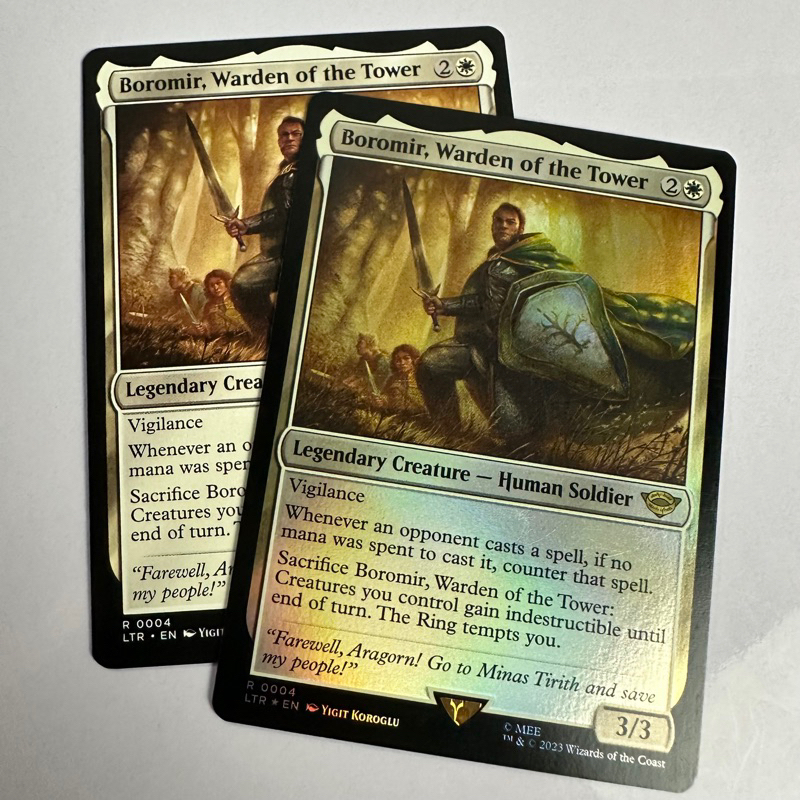 boromir mtg card Magic the Gathering Lord of the Rings Boromir, Warden of the Tower LTR –  Rotterdam Comics