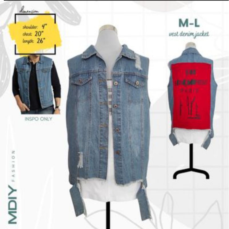 Sleeveless Denim Jacket for Mens Shopee Philippines