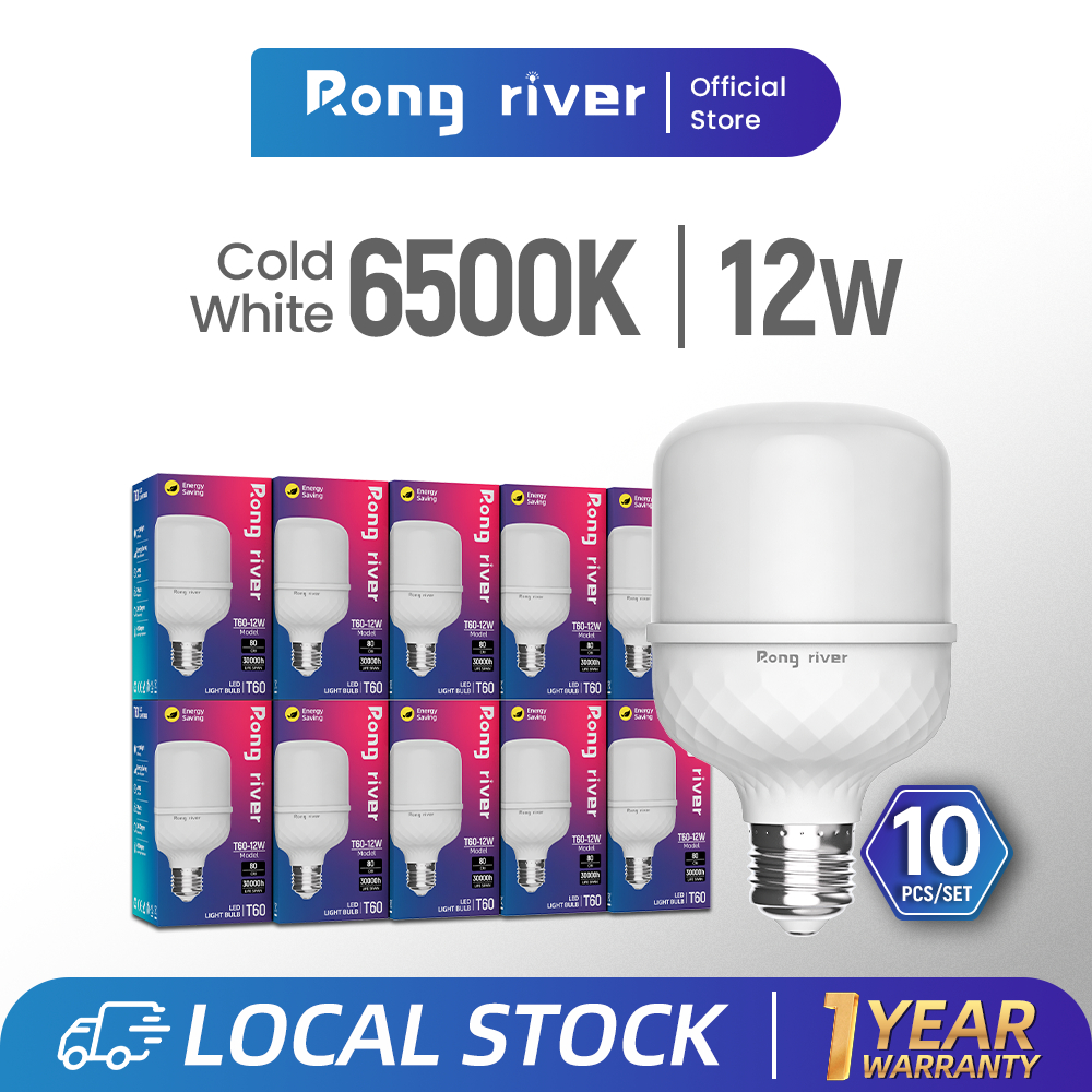 RONG RIVER 10PCS/Set E27 LED Light Bulb 24W 18W 12W Energy Saving 6500K ...