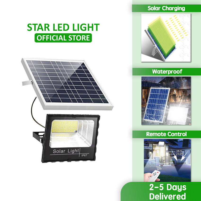 Solar Flood Light Outdoor Waterproof 500W 300W 100W LED Floodlight ...