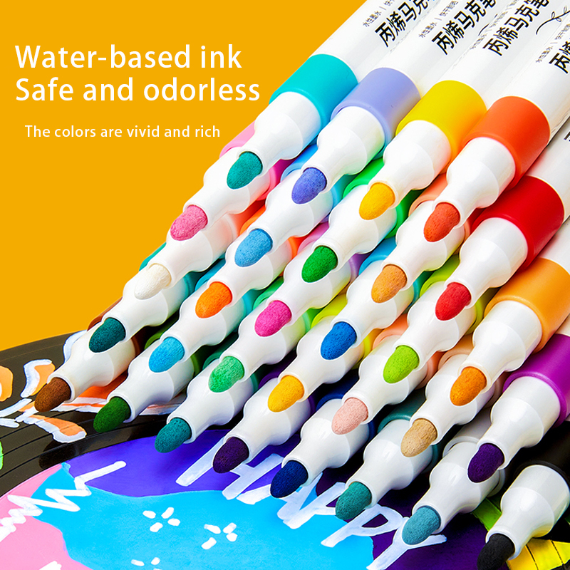 8/12/24 Colors Propylene Acrylic Painting Waterproof Stone Ceramic Car