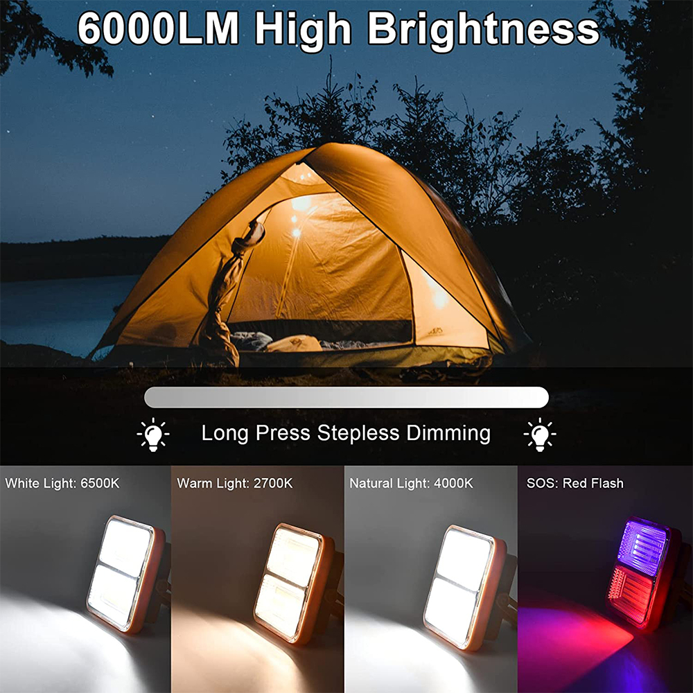 Portable Solar Light LED Solar Emergency Light Work Flashlight 12000LM  Rechargeable Outdoor Waterproof Camping Flood Light Shopee Philippines
