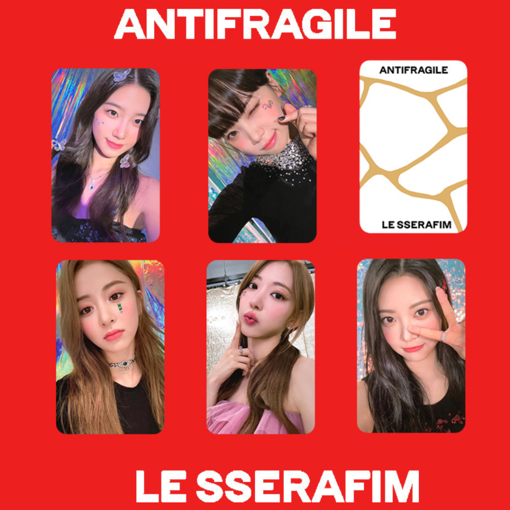 5pcs/set] LE SSERAFIM Antifragile Photocards w/ backprint High