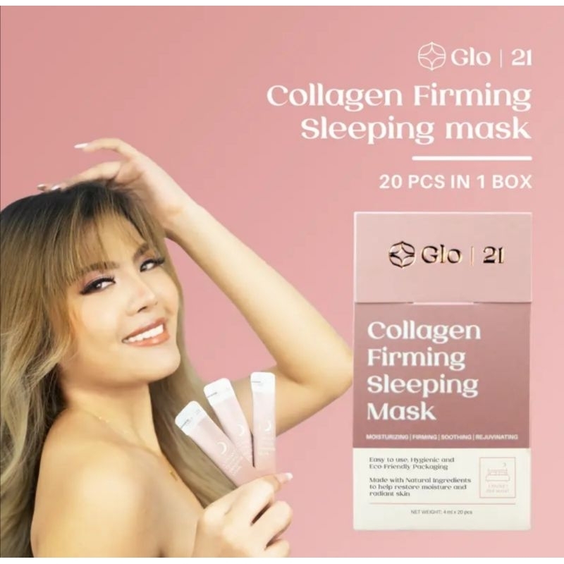 GLO21 COLLAGEN FIRMING SLEEPING MASK(1BOX/20 sachets) Shopee Philippines