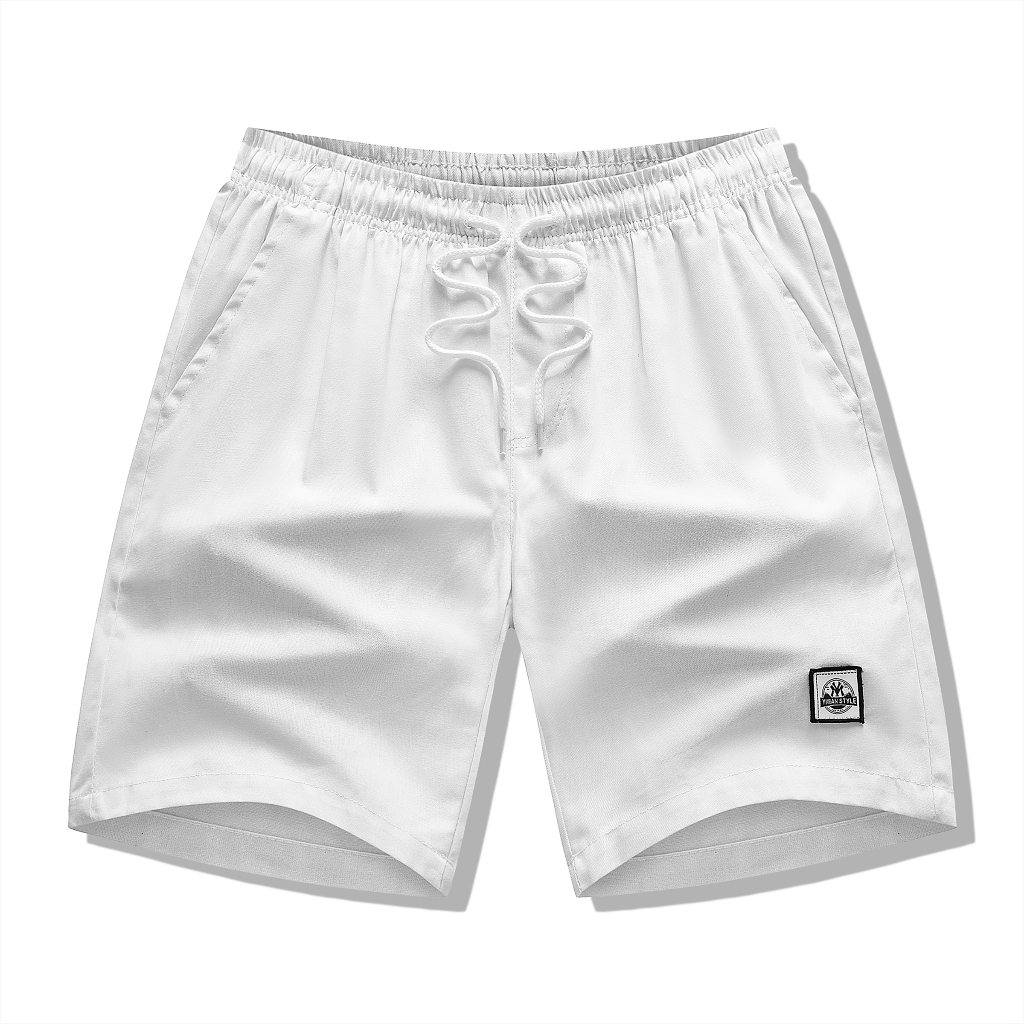 Men's trendy casual color shorts printed hello packet Shopee Philippines