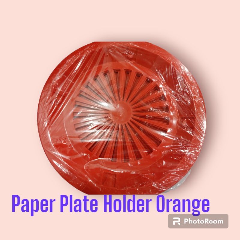 Paper Plate Holder Orange ( 1 dozen ) Shopee Philippines
