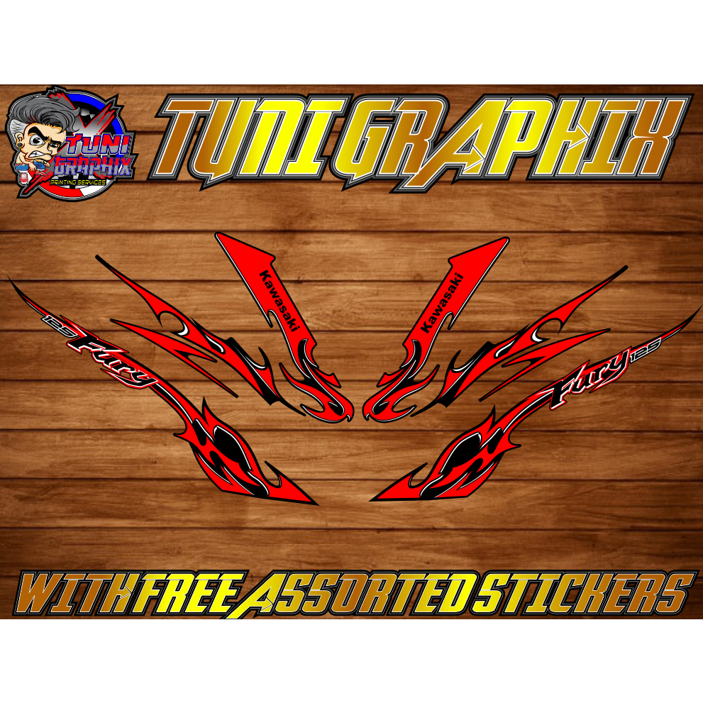 kawasaki fury decals