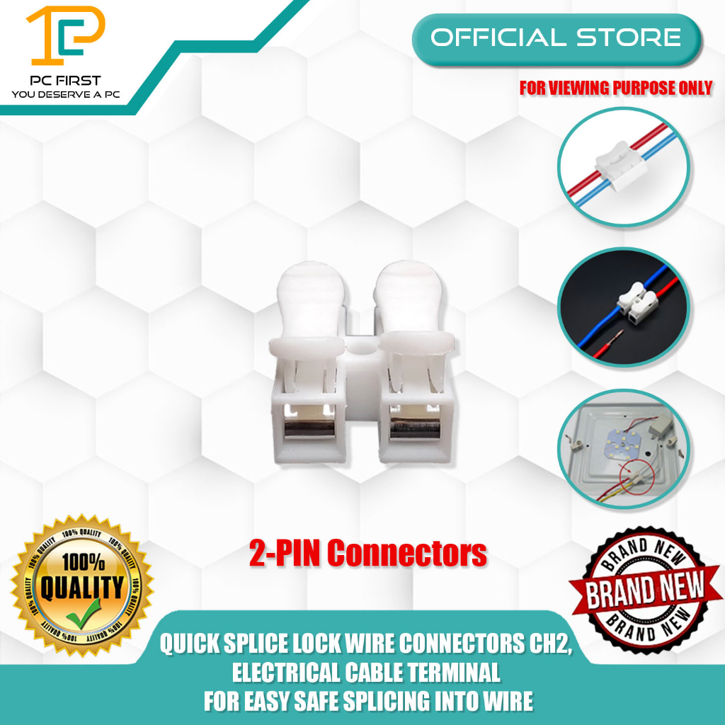 QUICK SPLICE LOCK WIRE CONNECTORS CH2, ELECTRICAL CABLE TERMINAL FOR ...