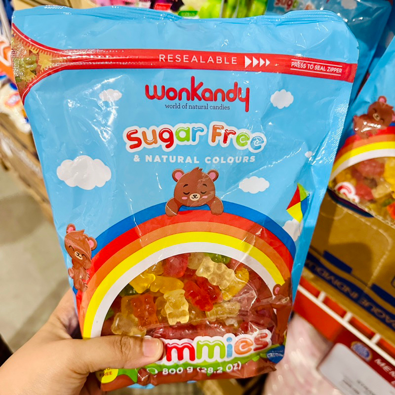 WonKandy Sugar Free Gummies 800g, Marshmallow, Candies, Jelly Beans