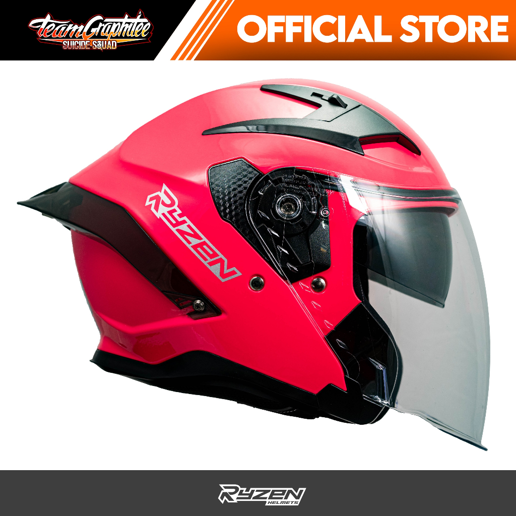 RYZEN HELMET ZX700R MONO (HALF FACE DUAL VISOR) Shopee Philippines