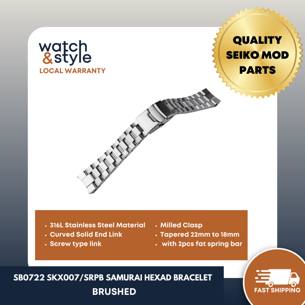 SB0722 Samurai Hexad Bracelet - Brushed | Shopee Philippines