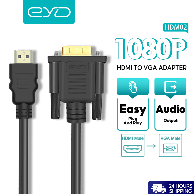 Eyd Hdm Hdmi To Vga Cable P M X P Shopee Philippines