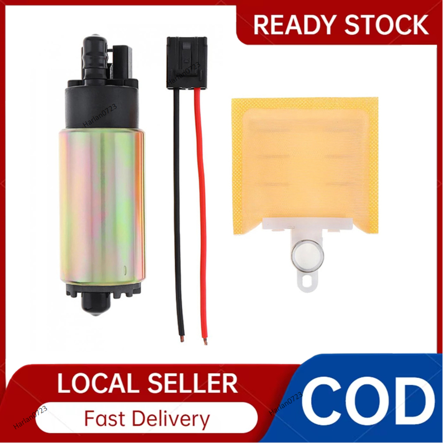 Universal 12V 255LPH Auto High Flow Electric Fuel Pump with Filter ...