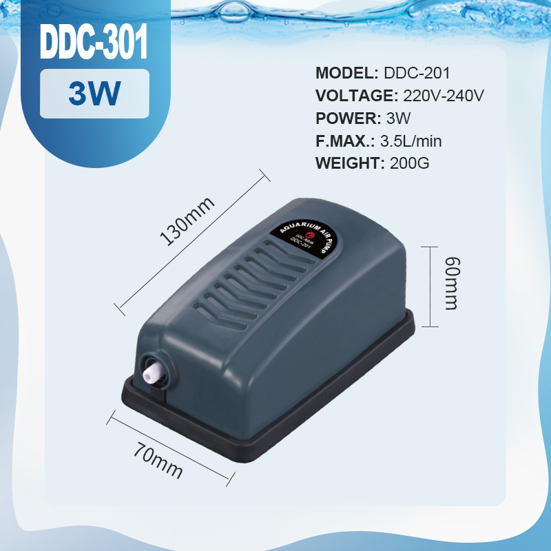 60HZ Aquarium Single Double Air Pump Oxygen 2.5 Watts 5 Watts Shopee