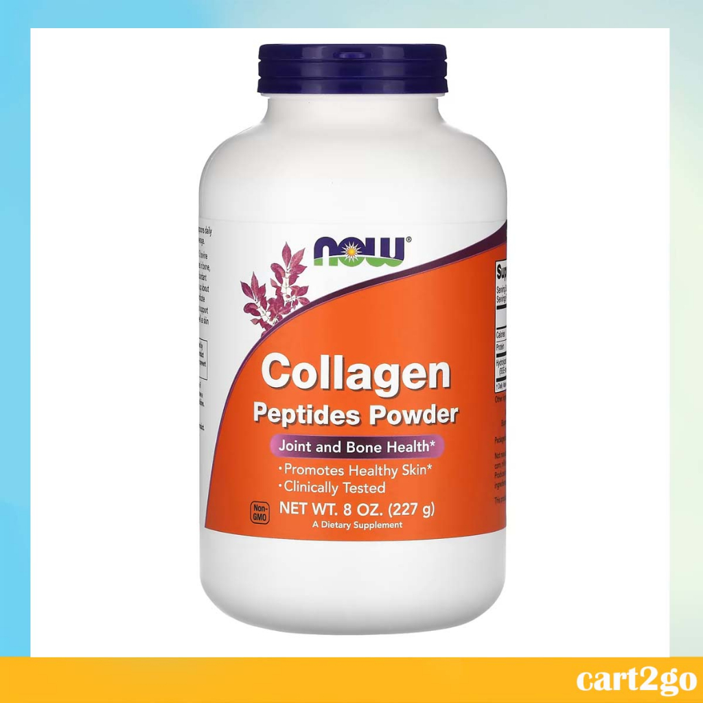 NOW Foods Collagen Peptides Powder Joint and Bone Health Non GMO 227g