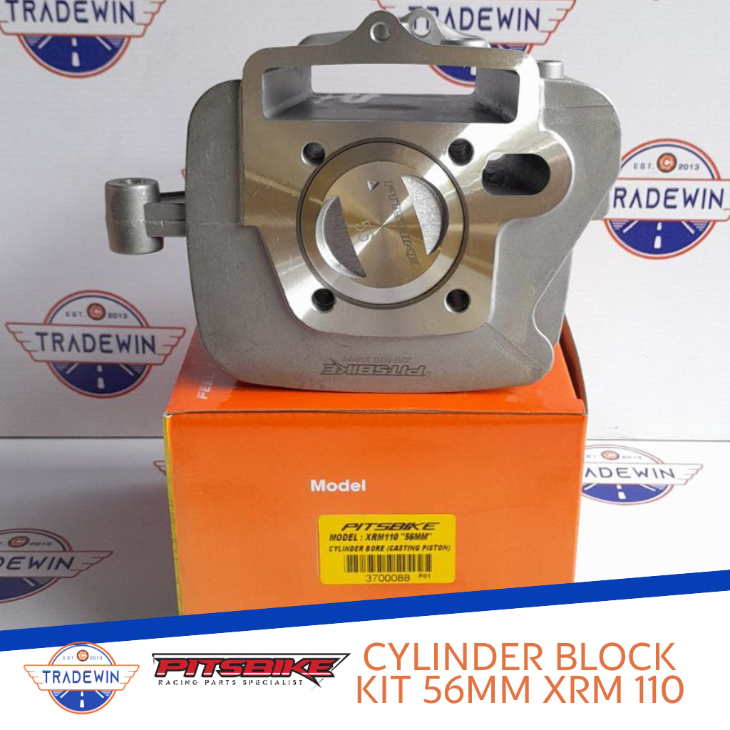 XRM 110 56MM CYLINDER BLOCK KIT STEEL PITSBIKE Shopee Philippines
