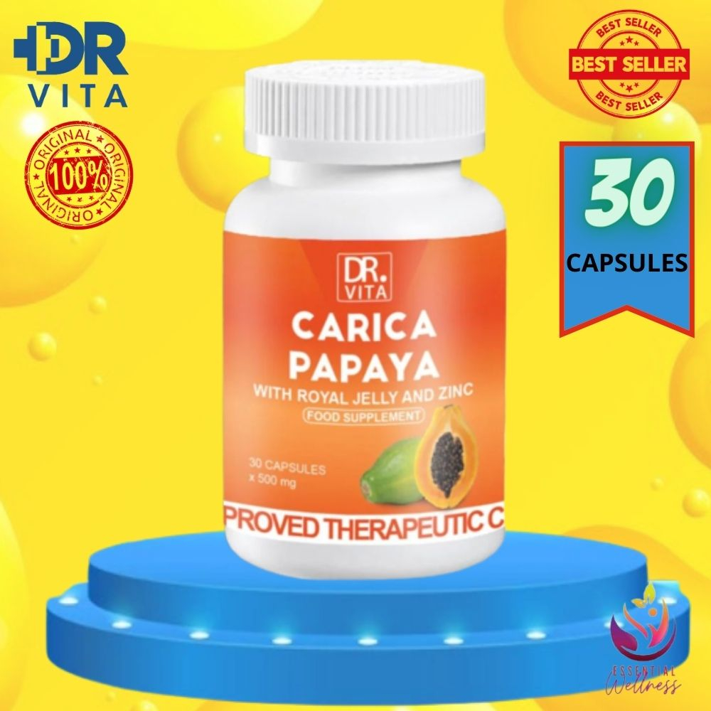 AUTHENTIC DR. VITA CARICA PAPAYA WITH ROYAL JELLY AND ZINC Shopee