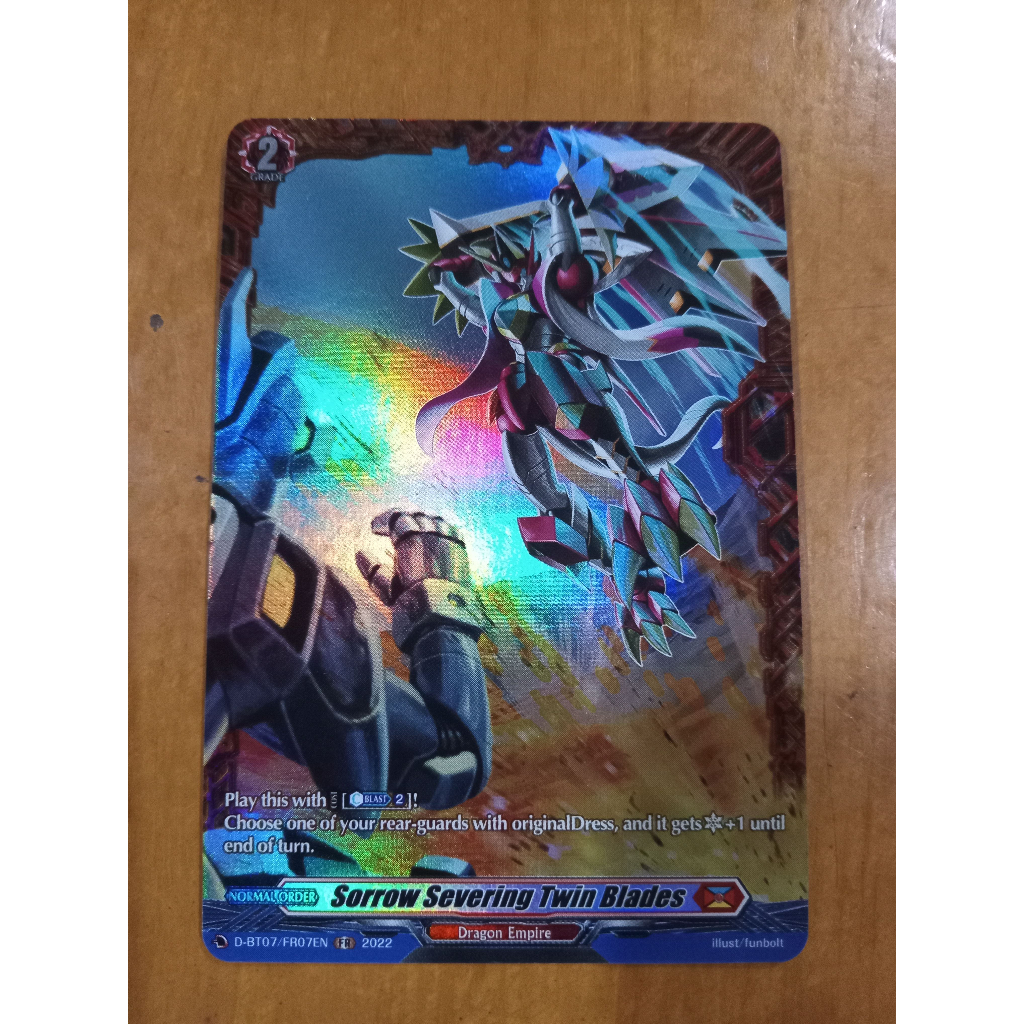 CFV FR Sorrow Severing Twin Blades D-BT07 Frame Rare Cardfight Vanguard ...
