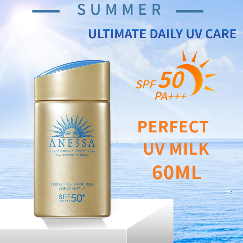 Anessa Sunscreen Perpektong UV Sunshine Skin Care Milk SPF 50+ 60ml ...