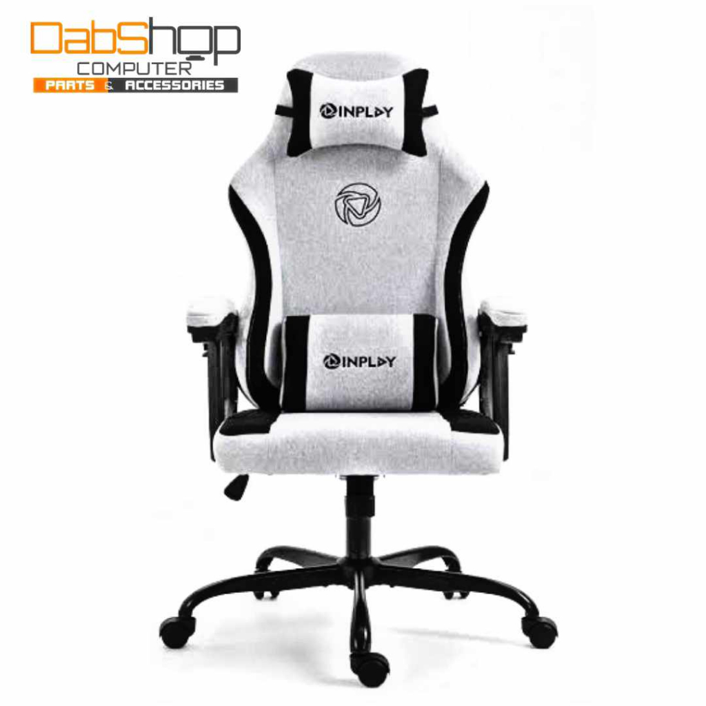 INPLAY FOX F5 - (WHITE GREY) GAMING CHAIR | Shopee Philippines