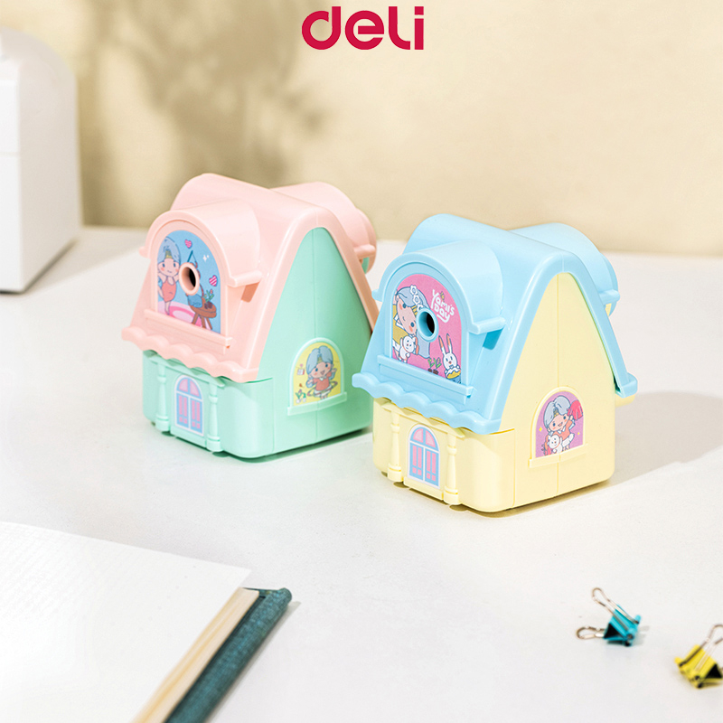 Deli Cute Sharpener Manual Sharpener Machine Rotary Pencil Sharpener ...