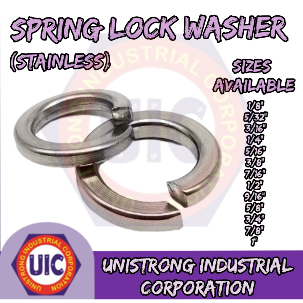SPRING LOCK WASHER (STAINLESS) Shopee Philippines