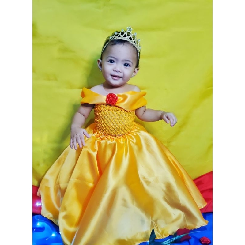 Princess belle store dress for baby