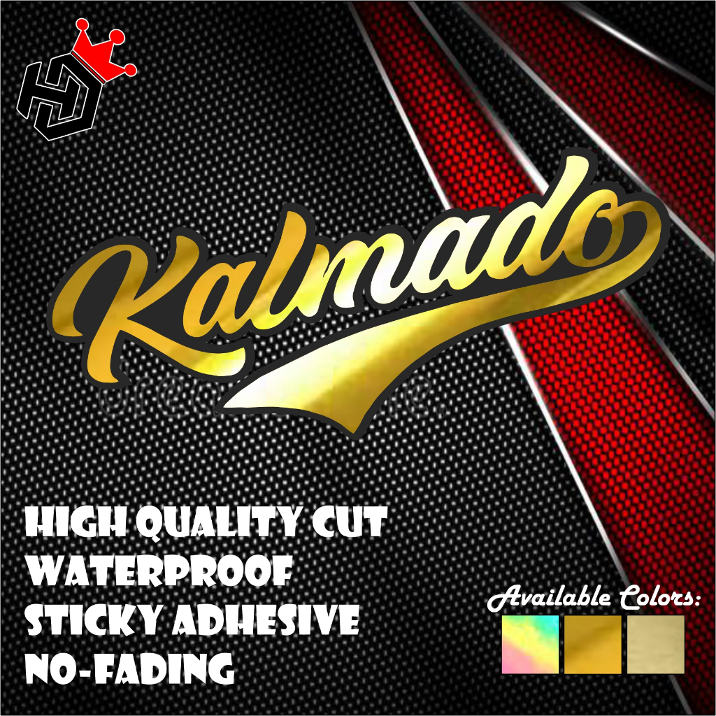 Kalmado Die Cut Sticker, Machine Cut Waterproof | Shopee Philippines
