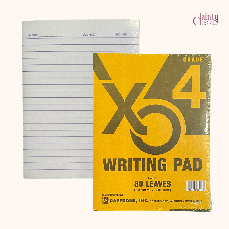P1 XO Pad Paper (Grade 1, Grade 3 and Grade 4) Shopee Philippines