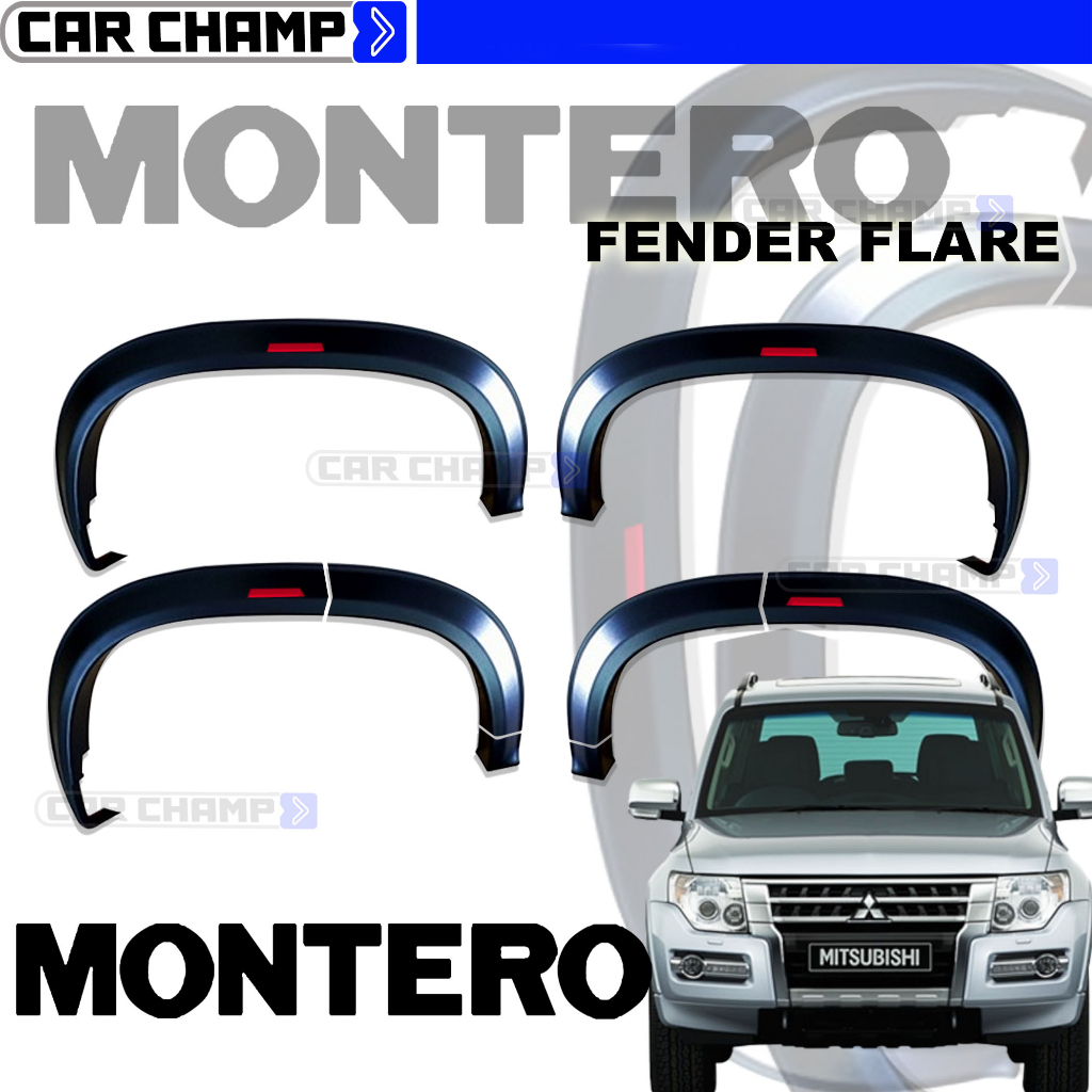 Mitsubishi Montero 2016 to 2018 OEM Fender Flare Slim Type with ...