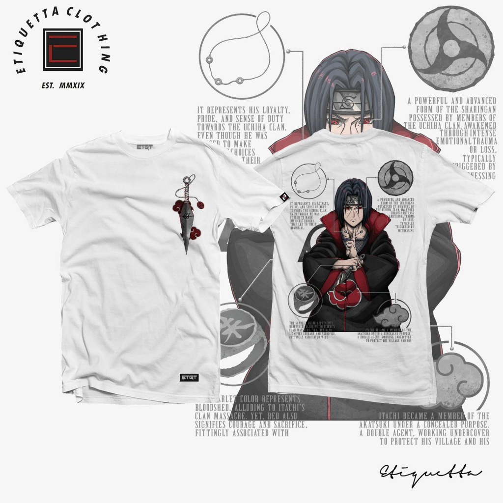 Anime Shirt - Unisex - ETQTPH Official - Naruto - Uchiha Itachi v4 | Shopee  Philippines