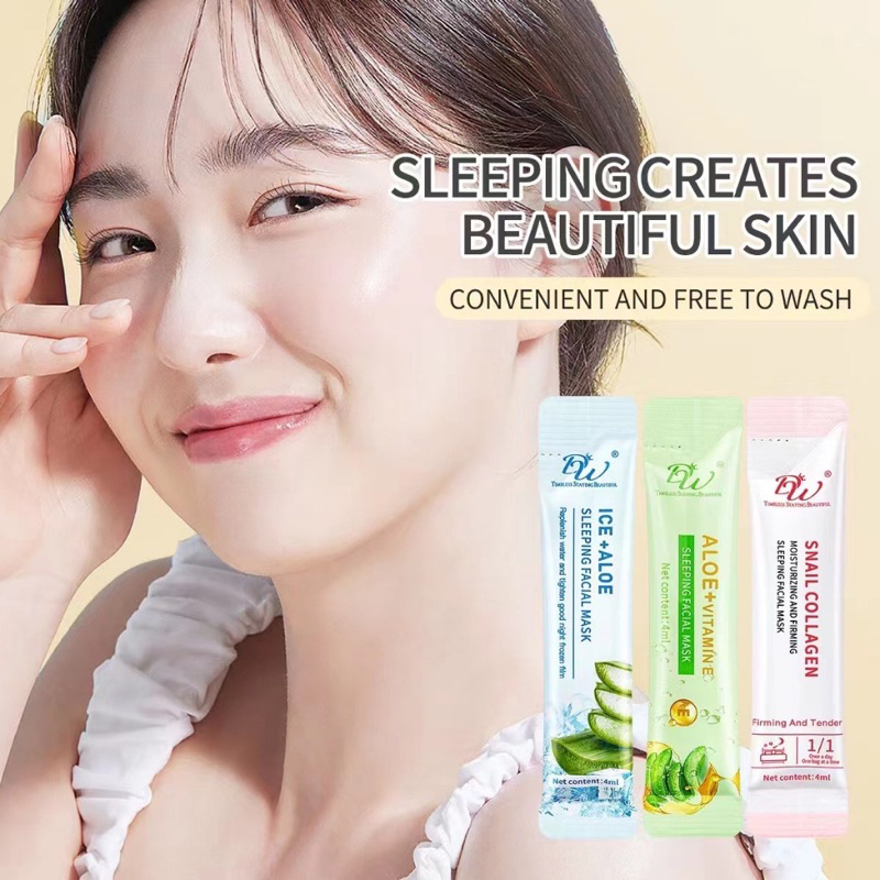 DW Moisturizing And Firming Sleeping Facial Mask 4ML (Ice + Aloe/ Aloe