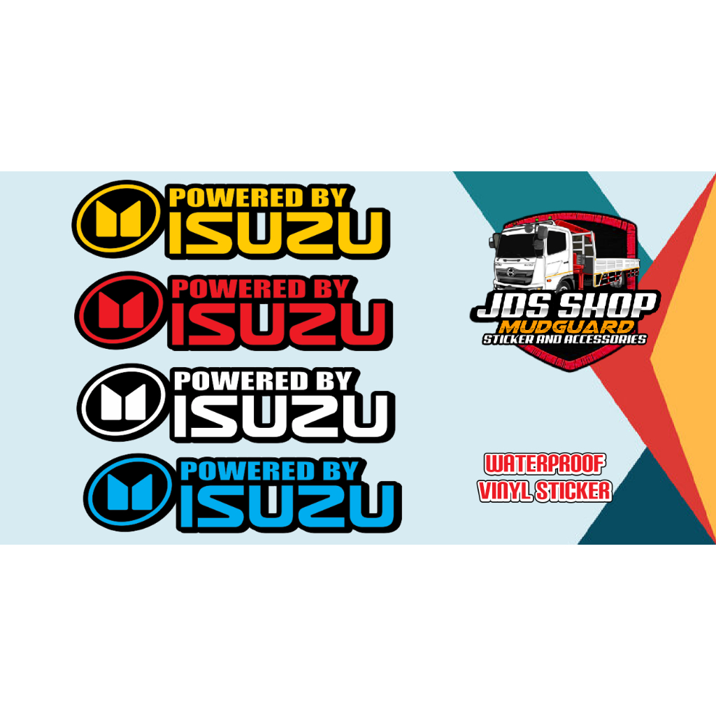 Powered by ISUZU decals sticker | Shopee Philippines