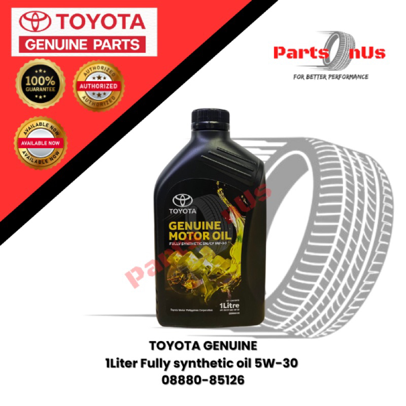 Toyota Genuine 1Liter Fully synthetic oil 5W-30 | 08880-85126 | Shopee ...