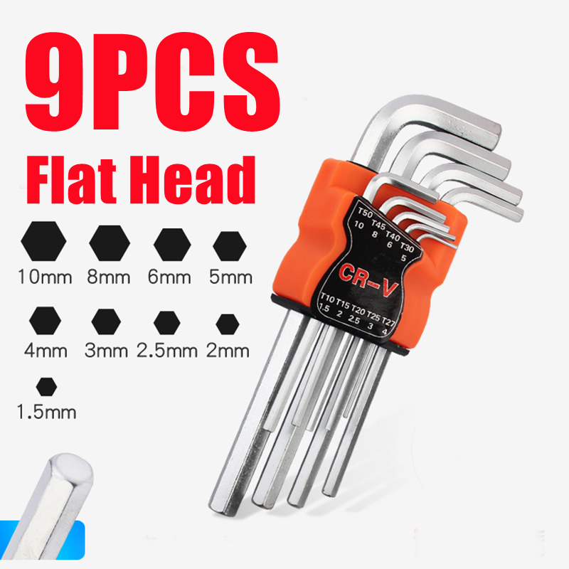 9 PCS Hex Key Wrench Set Hex Key Allen Wrench Set Allen Key Hex Key